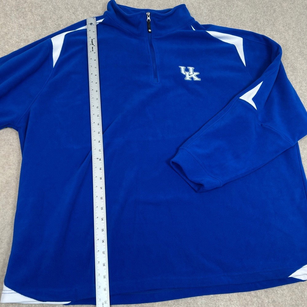 Colosseum Kentucky Wildcats‎ Quarter Zip Mens 3XL Blue Fleece Pullover UK Logo - Picture 2 of 6